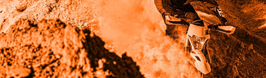 KTM EXC Six Days enduro — the kind of bike Redline Motorcycles championed